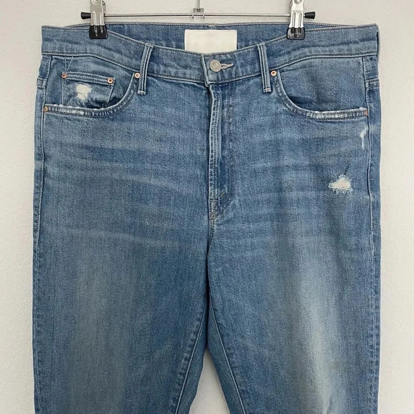 Mother The Insider Ankle Size 32 Jeans Destroyed Bills - Picture 5 of 12